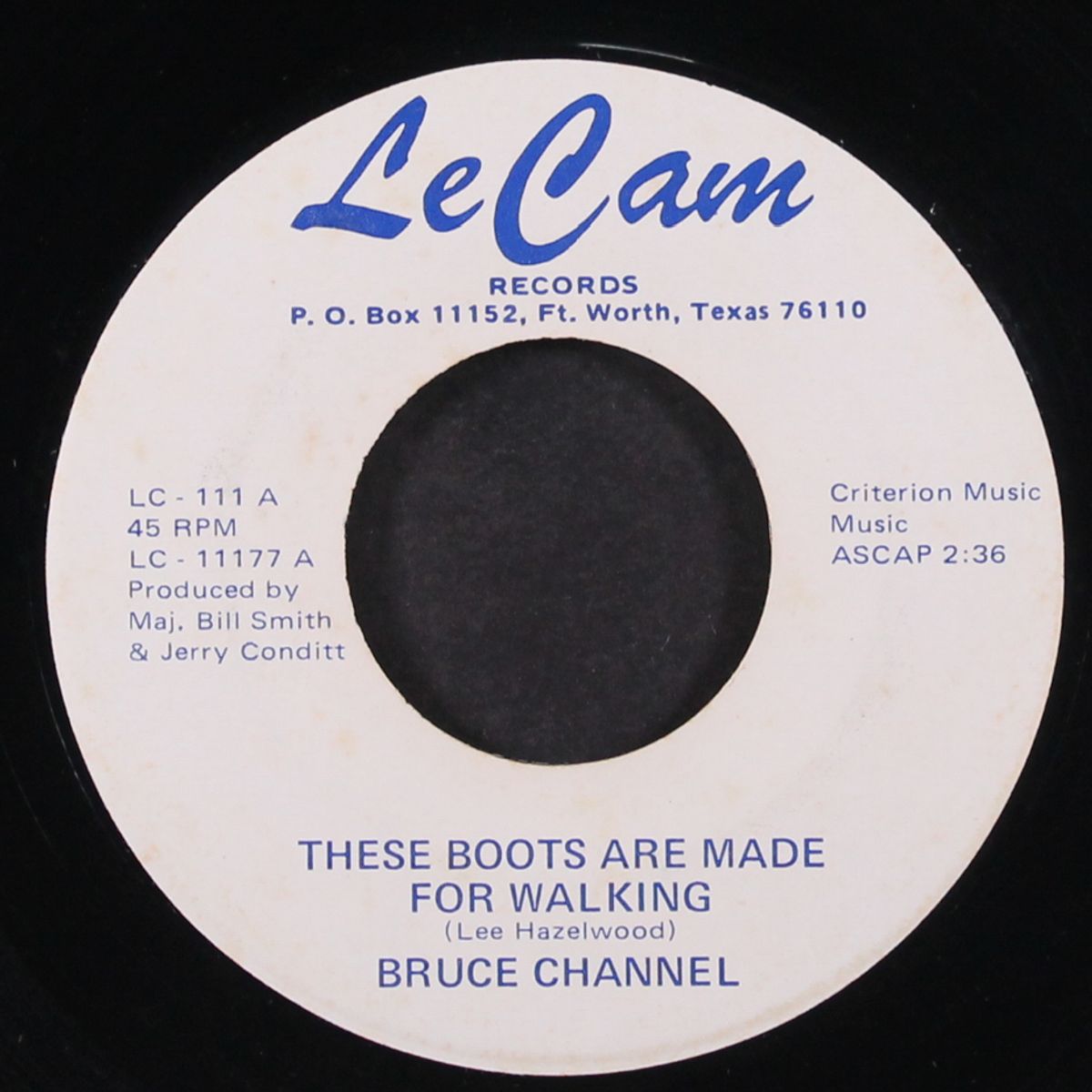 these boots are made for walking by BRUCE CHANNEL