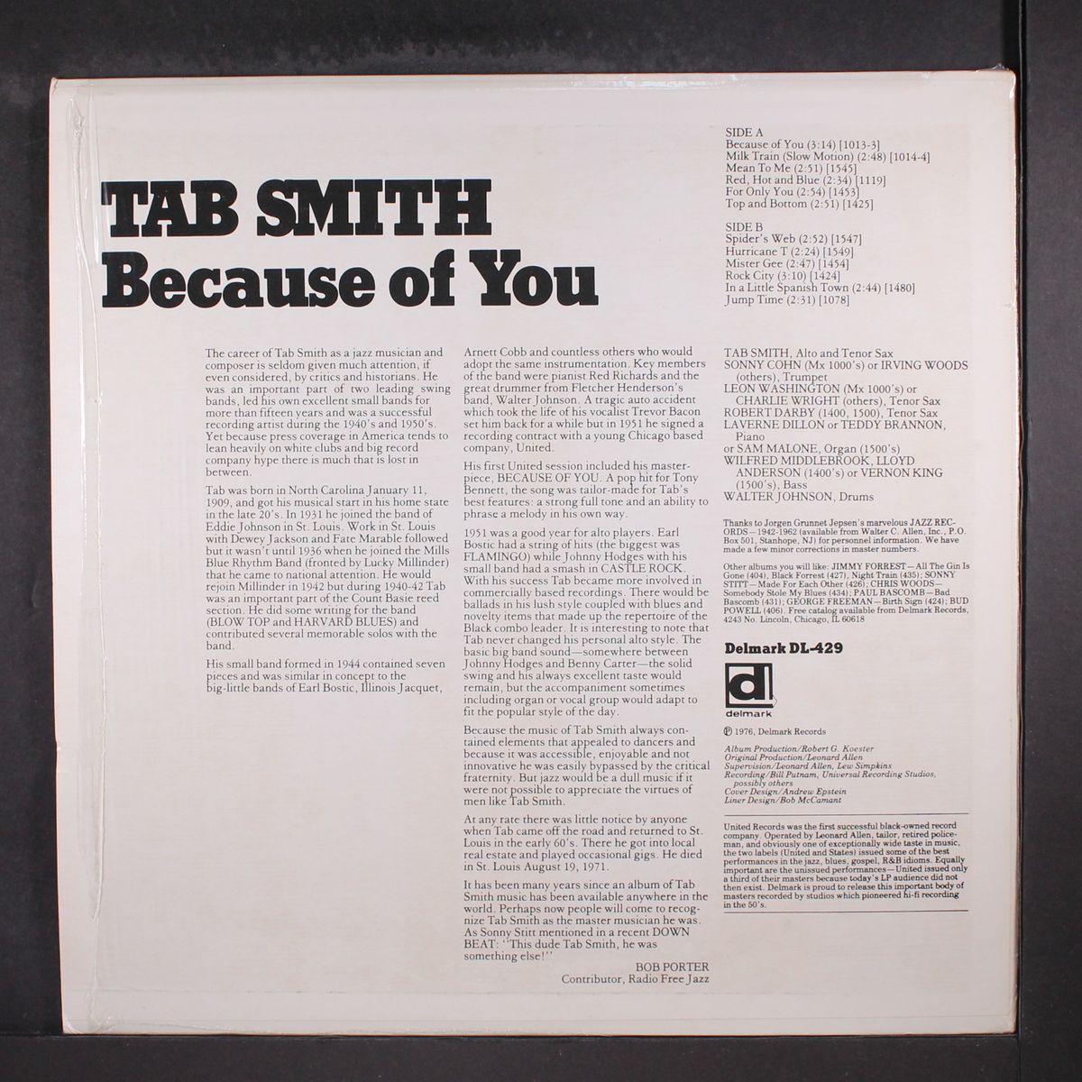 because of you by TAB SMITH