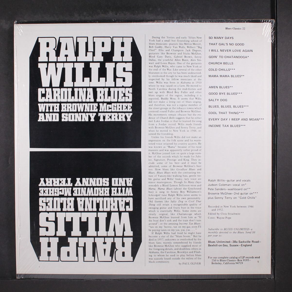 carolina blues by RALPH WILLIS