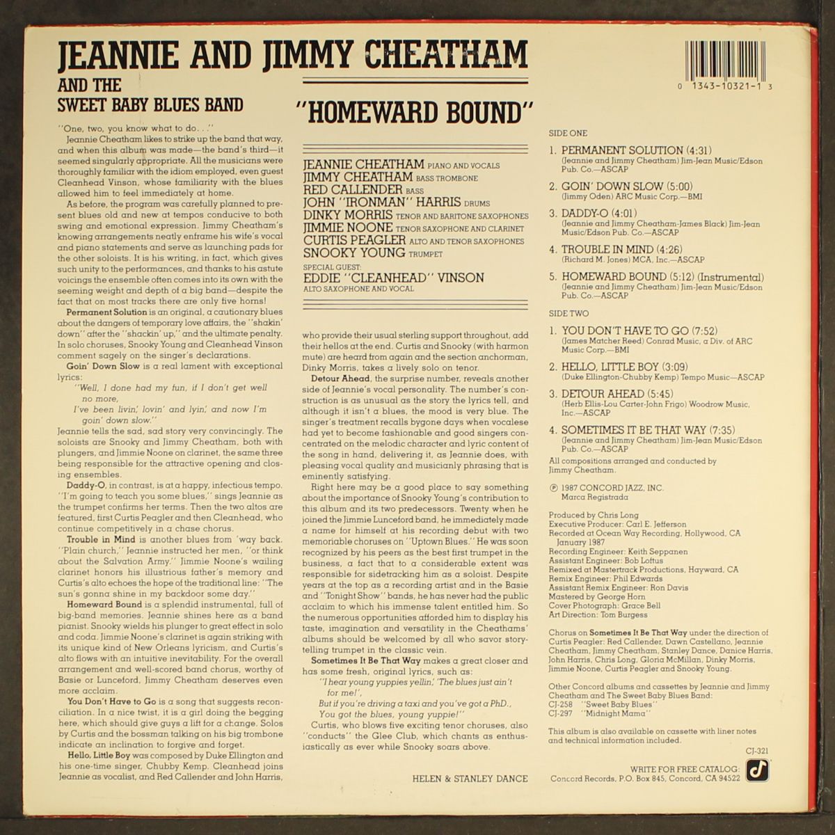 homeward bound by JEANNIE & JIMMY CHEATHAM