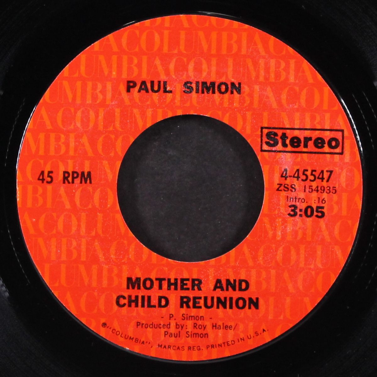 mother and child reunion / paranoia blues by PAUL SIMON