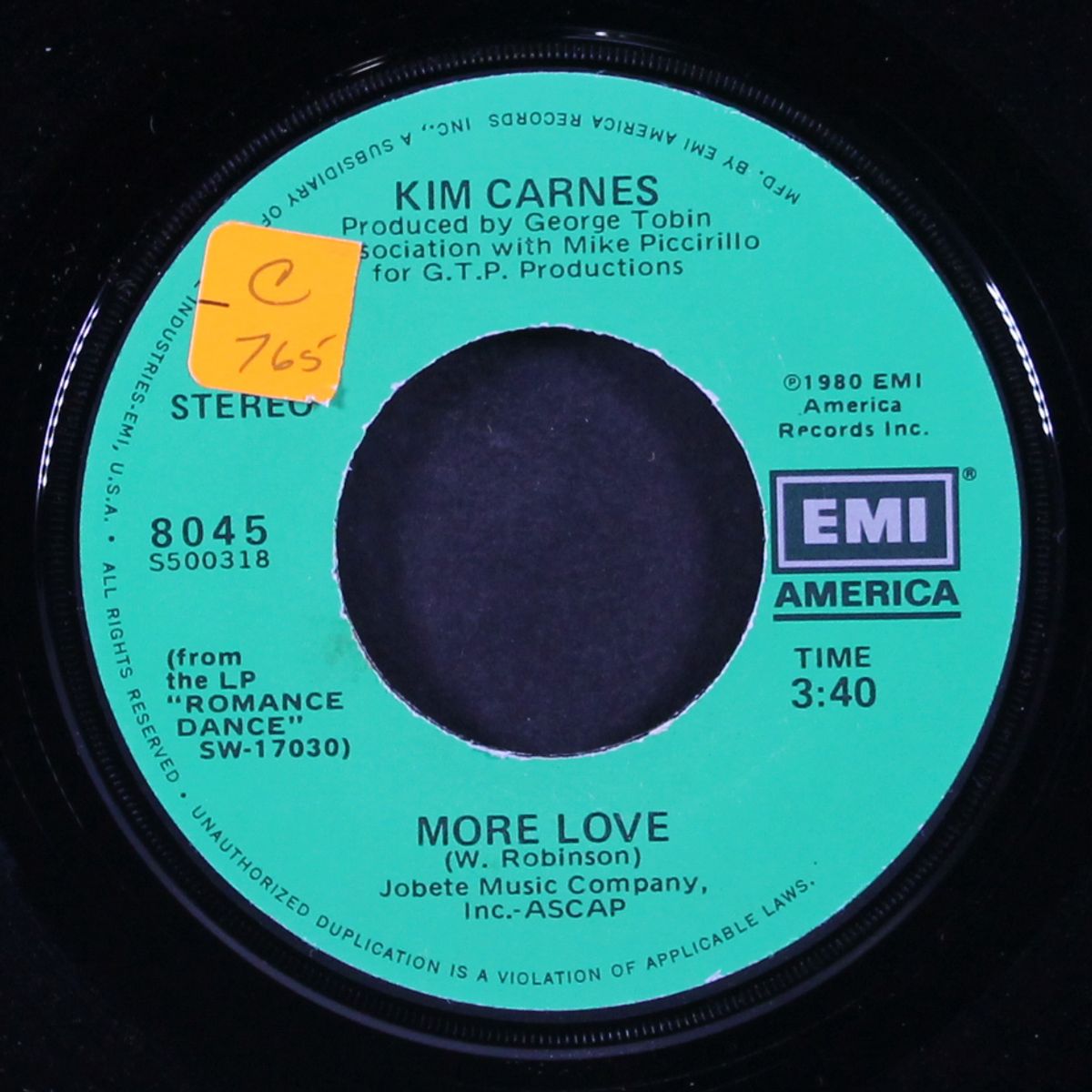 changin' / more love by KIM CARNES