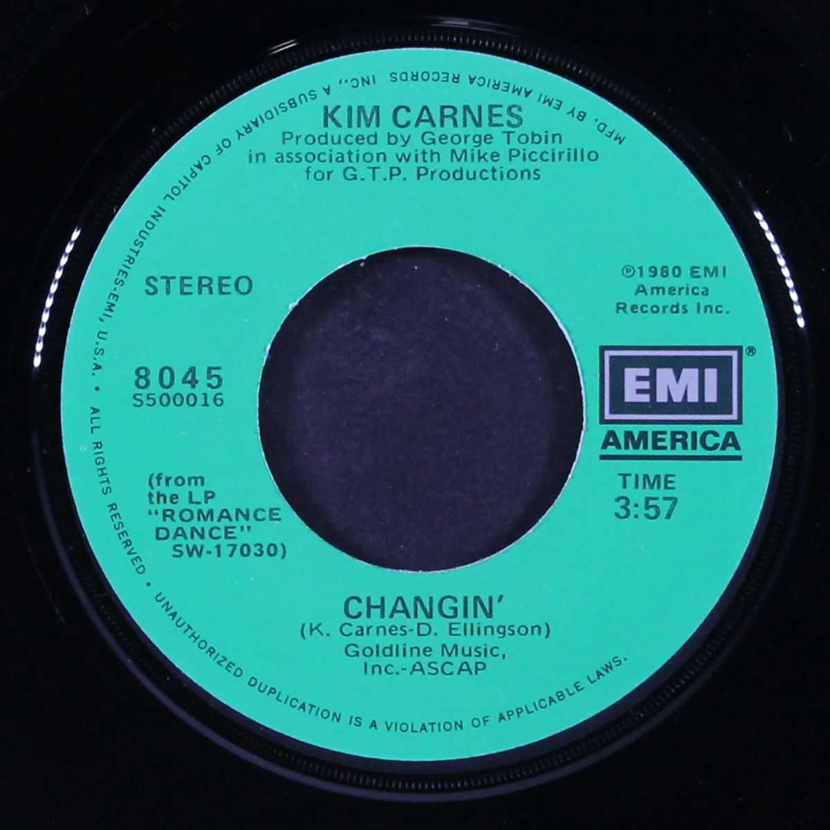 changin' / more love by KIM CARNES