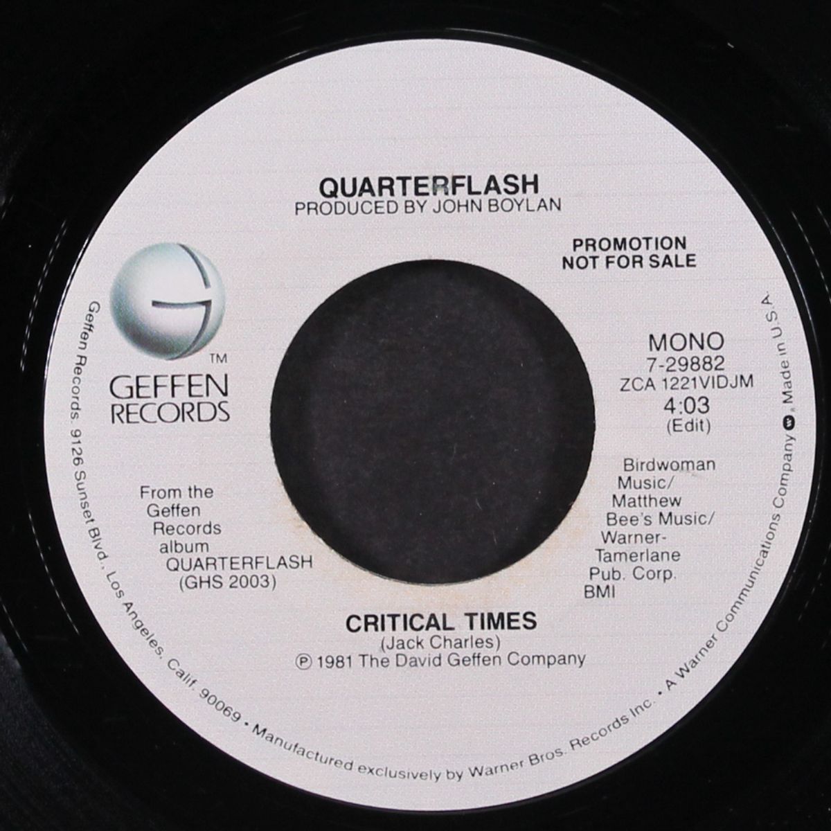 critical times / mono by QUARTERFLASH