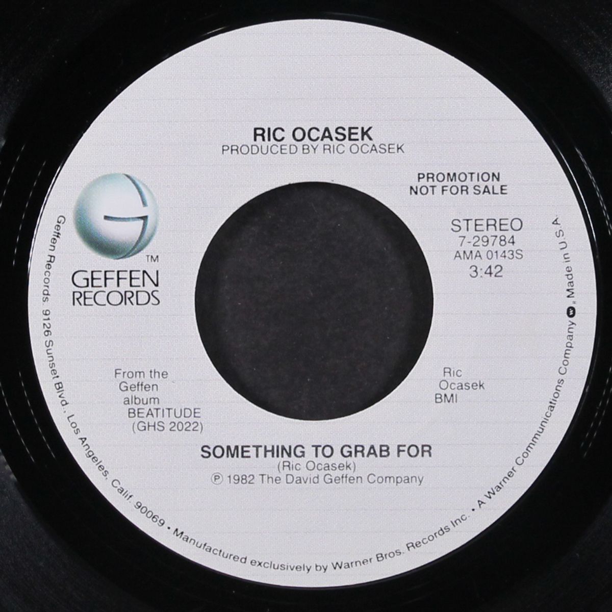 something to grab for / mono by RIC OCASEK