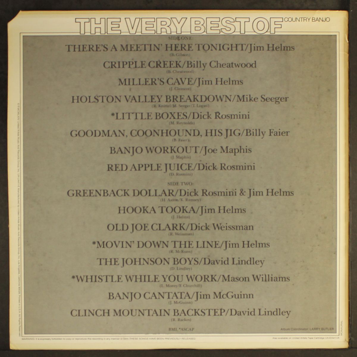 the very best of country banjo by VARIOUS