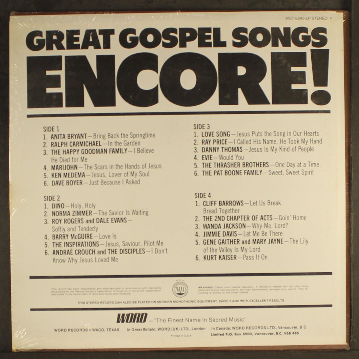 great gospel songs encore! by VARIOUS