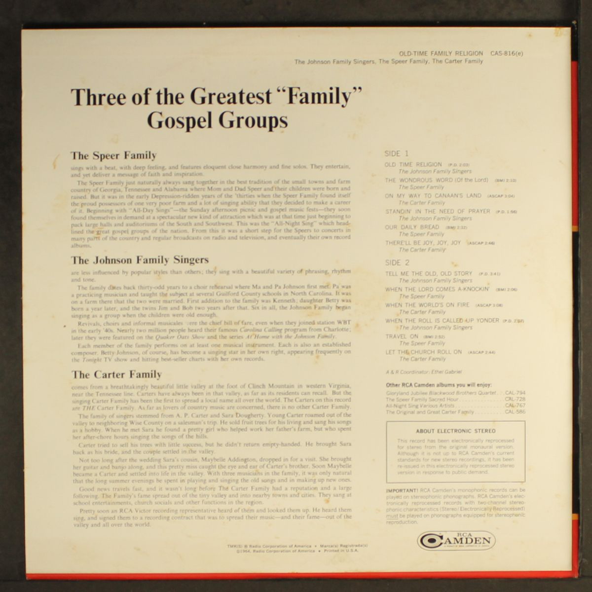 old-time family religion by VARIOUS