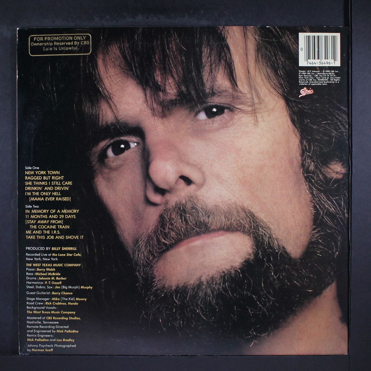 new york town by JOHNNY PAYCHECK