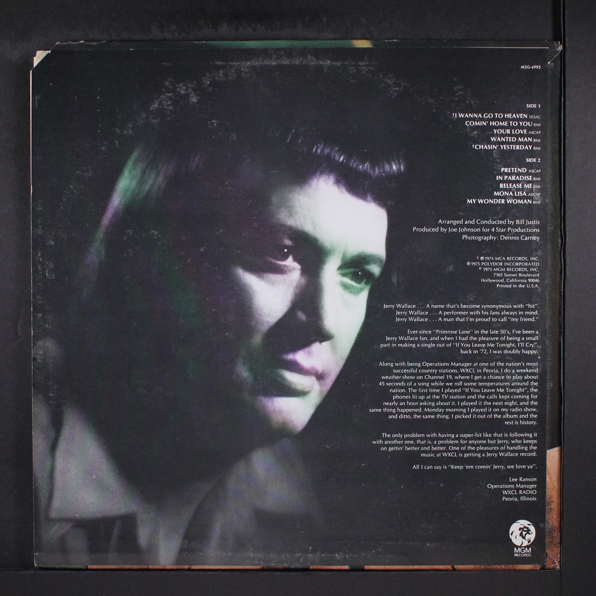 comin' home to you by JERRY WALLACE