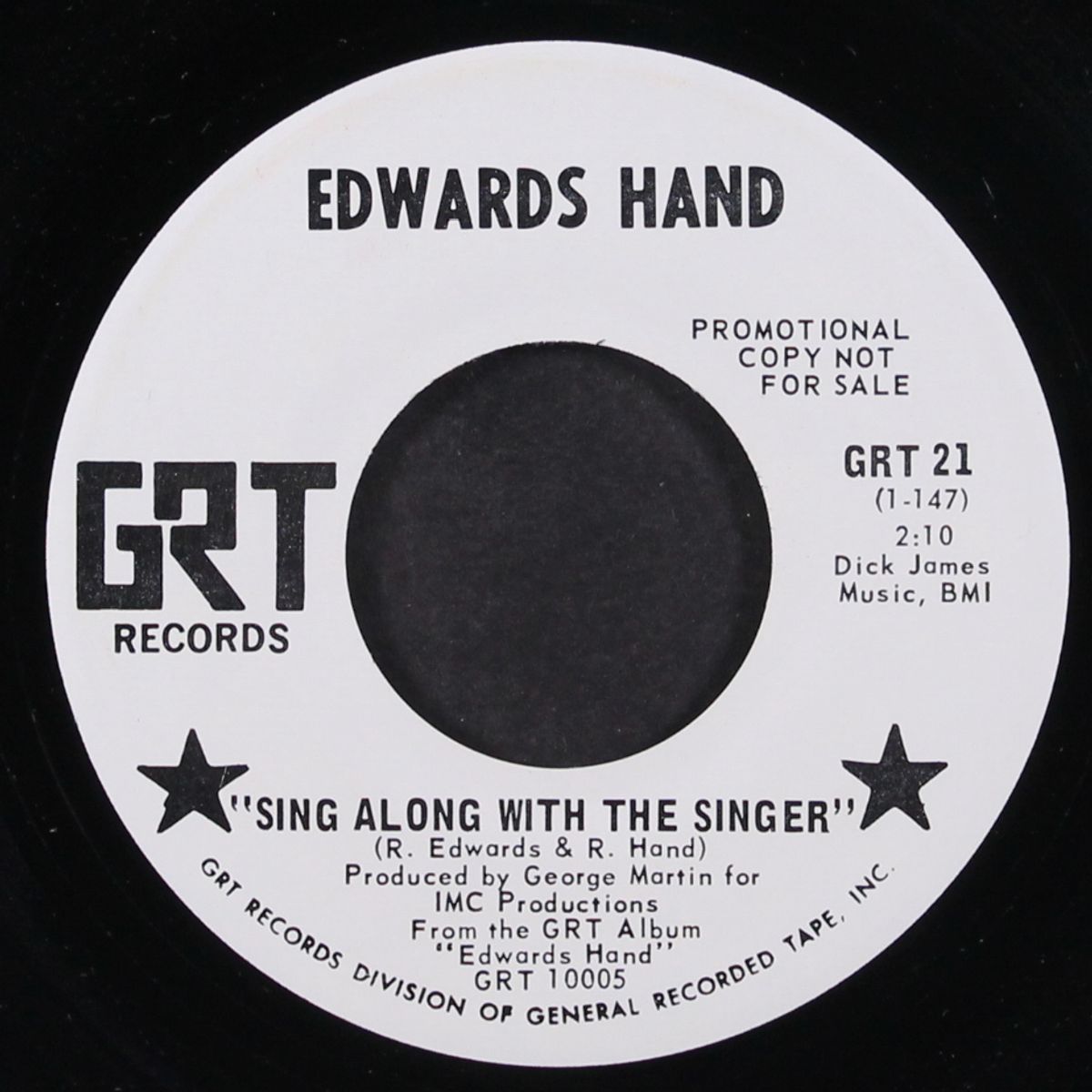 sing along with the singer / characters number one by EDWARDS HAND