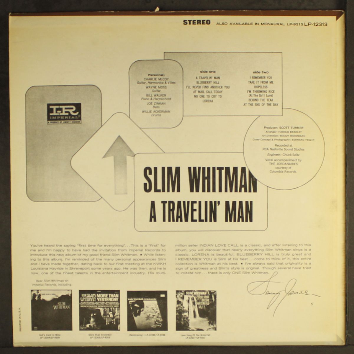 a travelin' man by SLIM WHITMAN