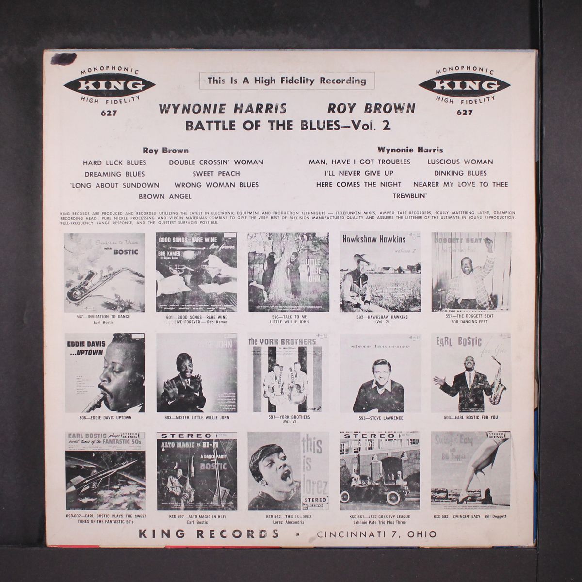 battle of the blues, vol. 2 by WYNONIE HARRIS / ROY BROWN