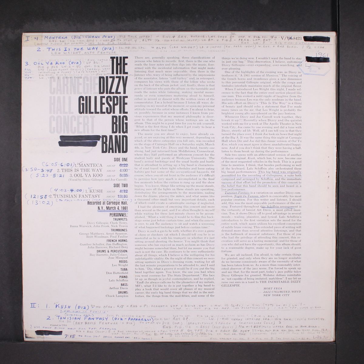 carnegie hall concert by DIZZY GILLESPIE