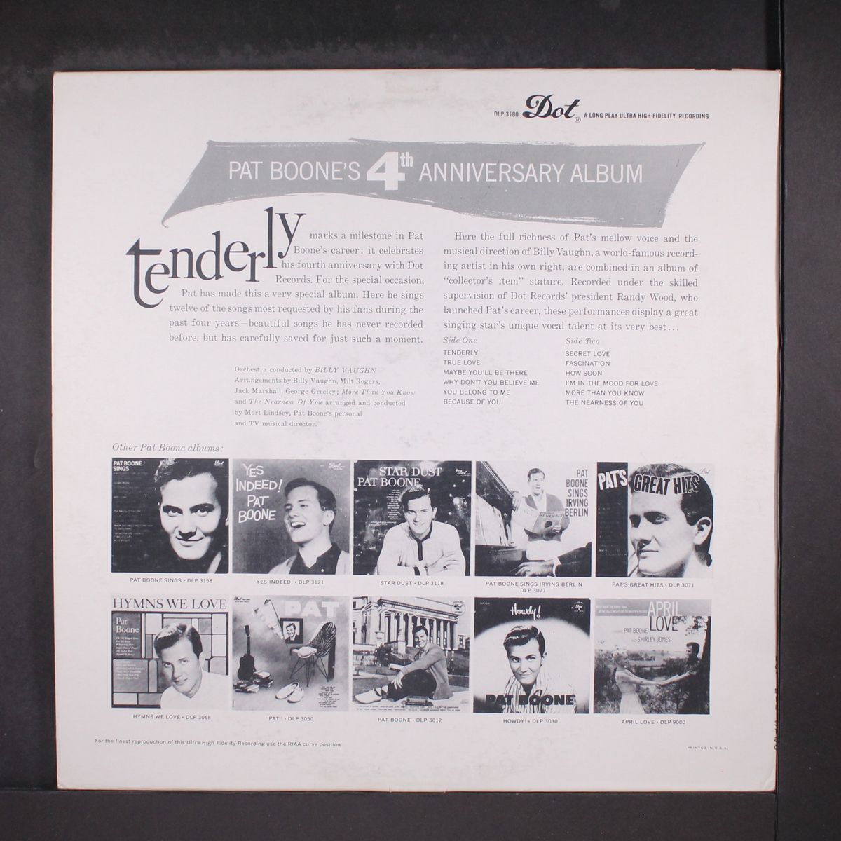 tenderly by PAT BOONE
