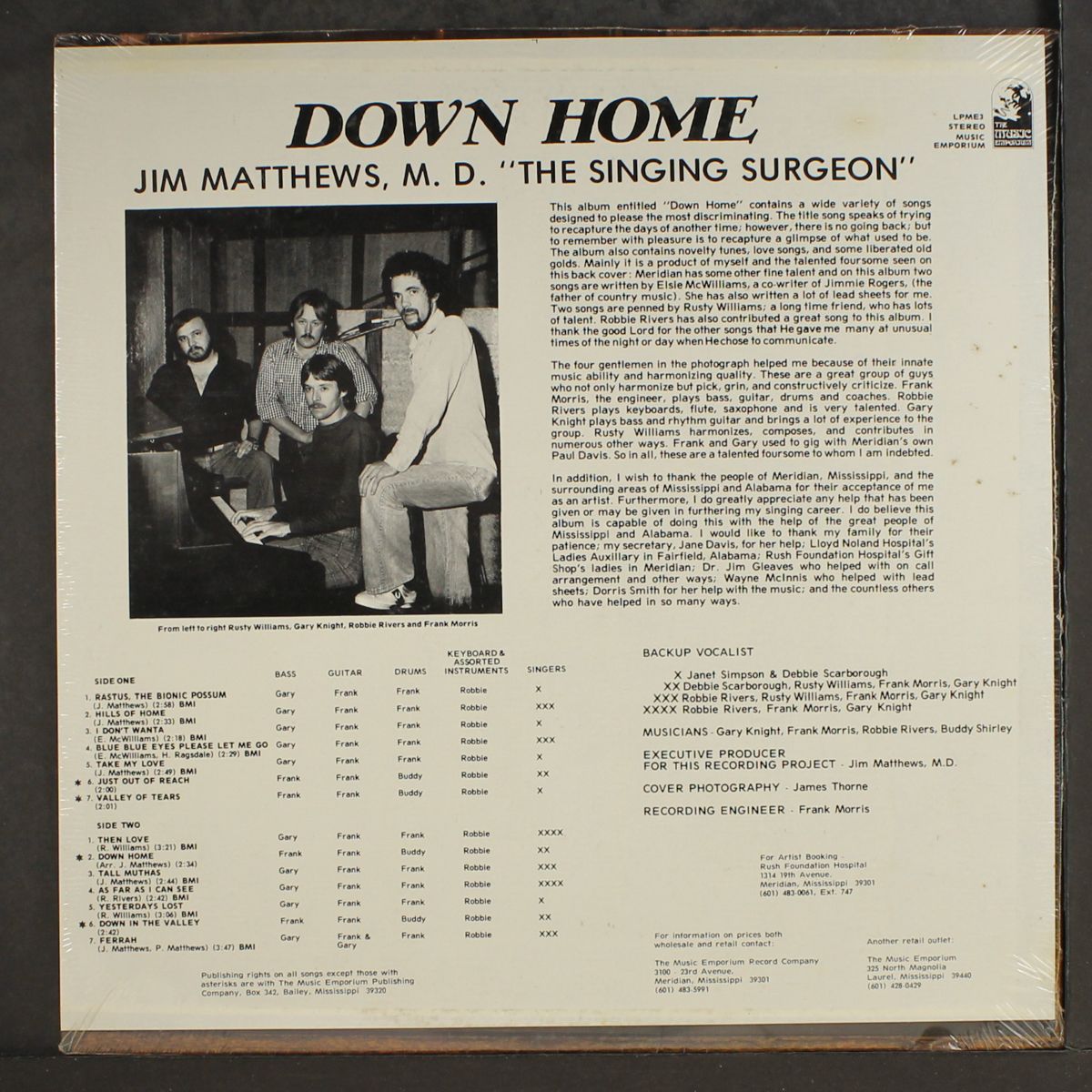 down home by JIM MATTHEWS M.D.