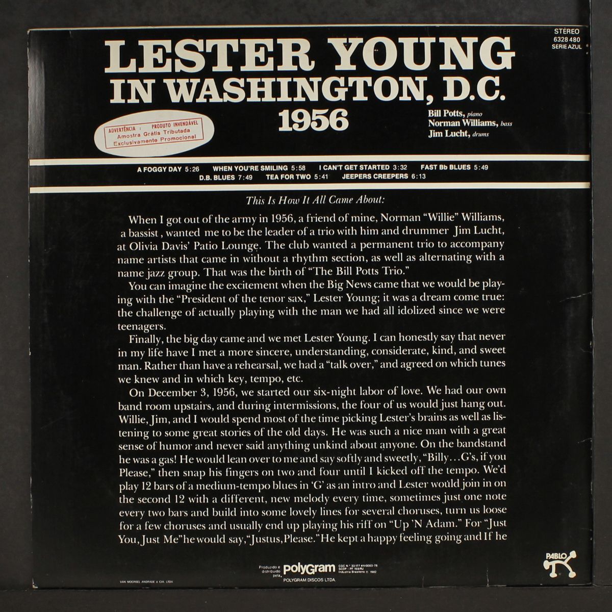 pres by LESTER YOUNG
