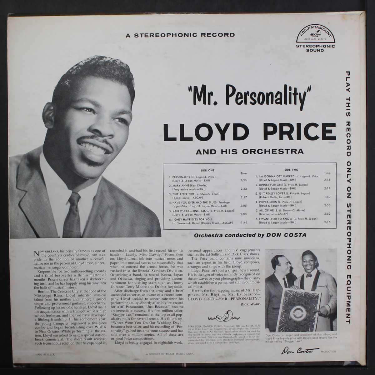 mr. personality by LLOYD PRICE