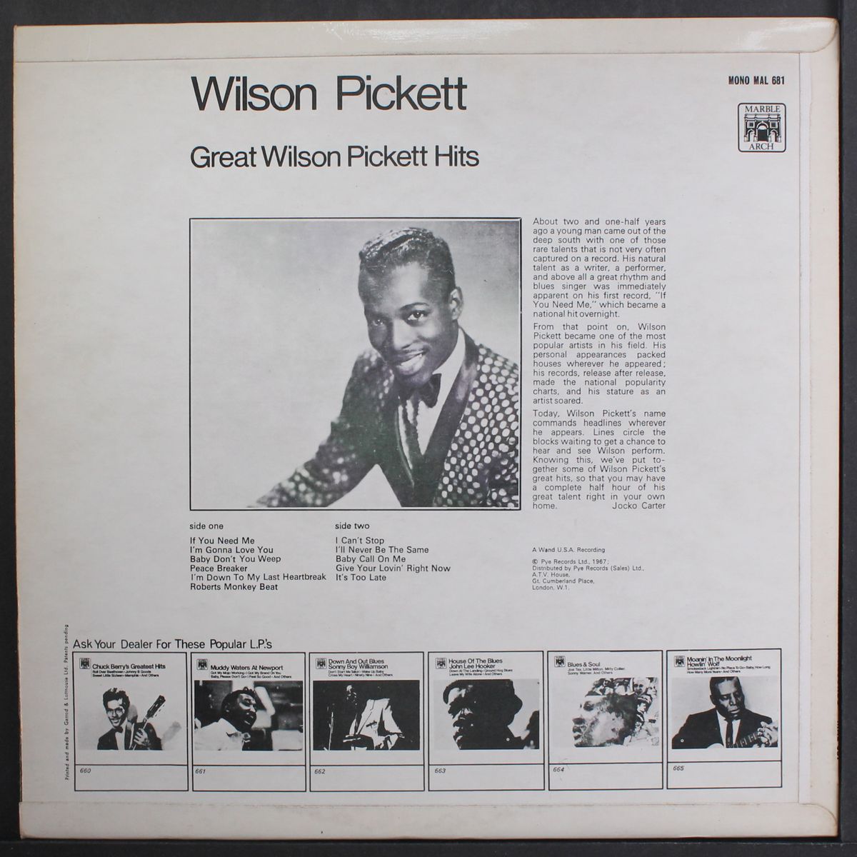 great hits by WILSON PICKETT
