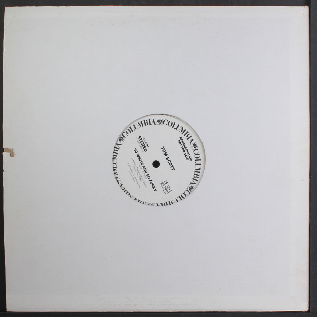 so white and so funky / same by TOM SCOTT