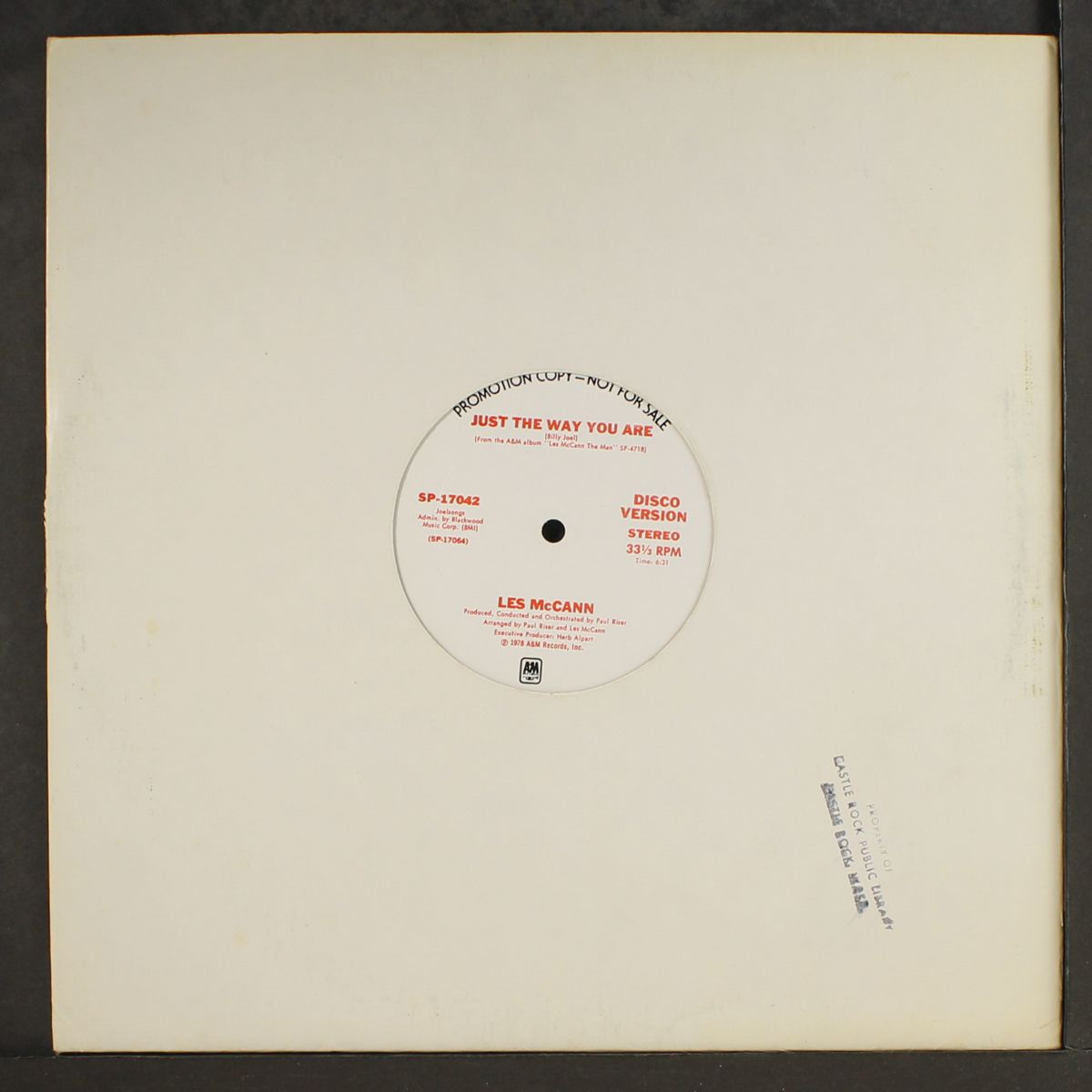 just the way you are / same by LES MCCANN