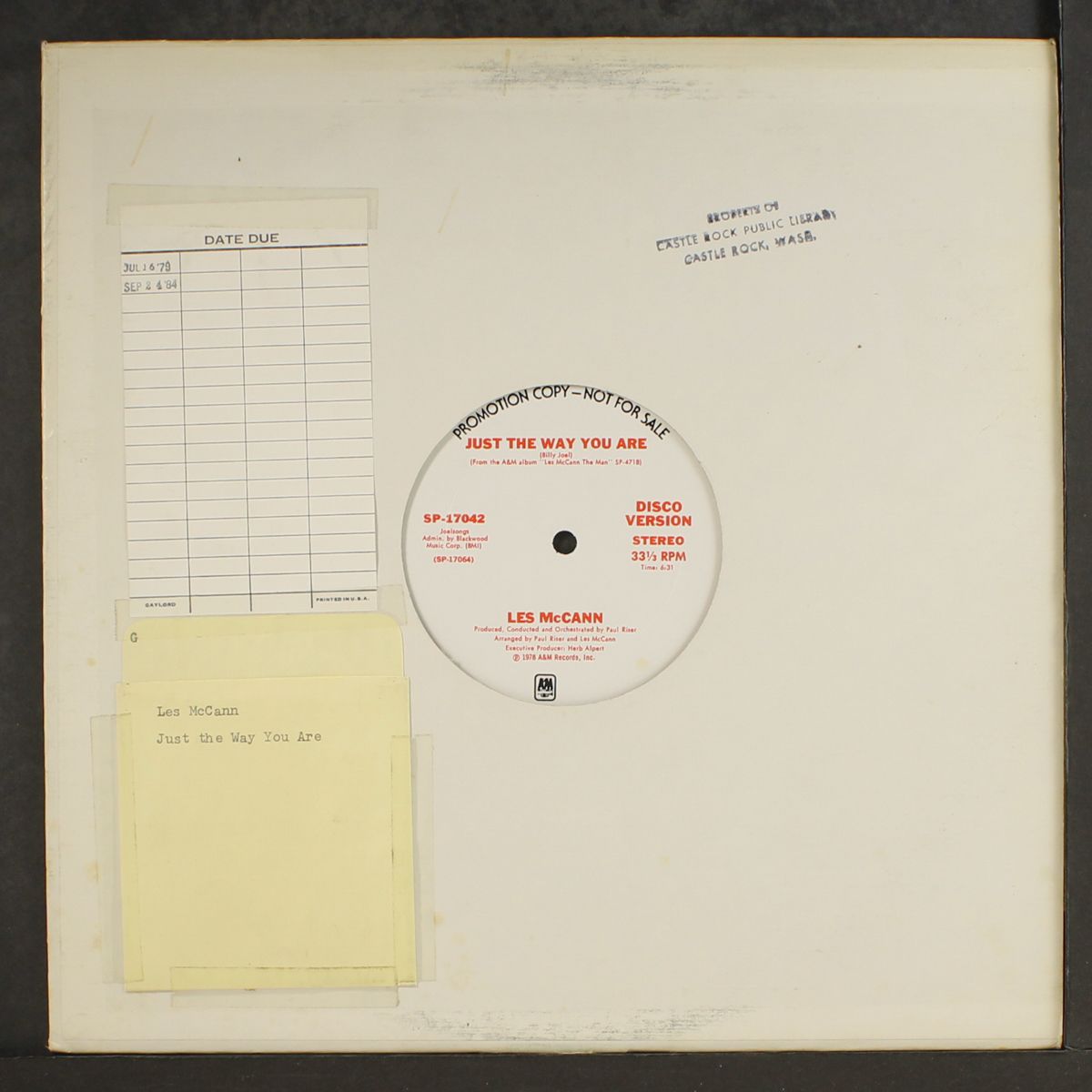 just the way you are / same by LES MCCANN