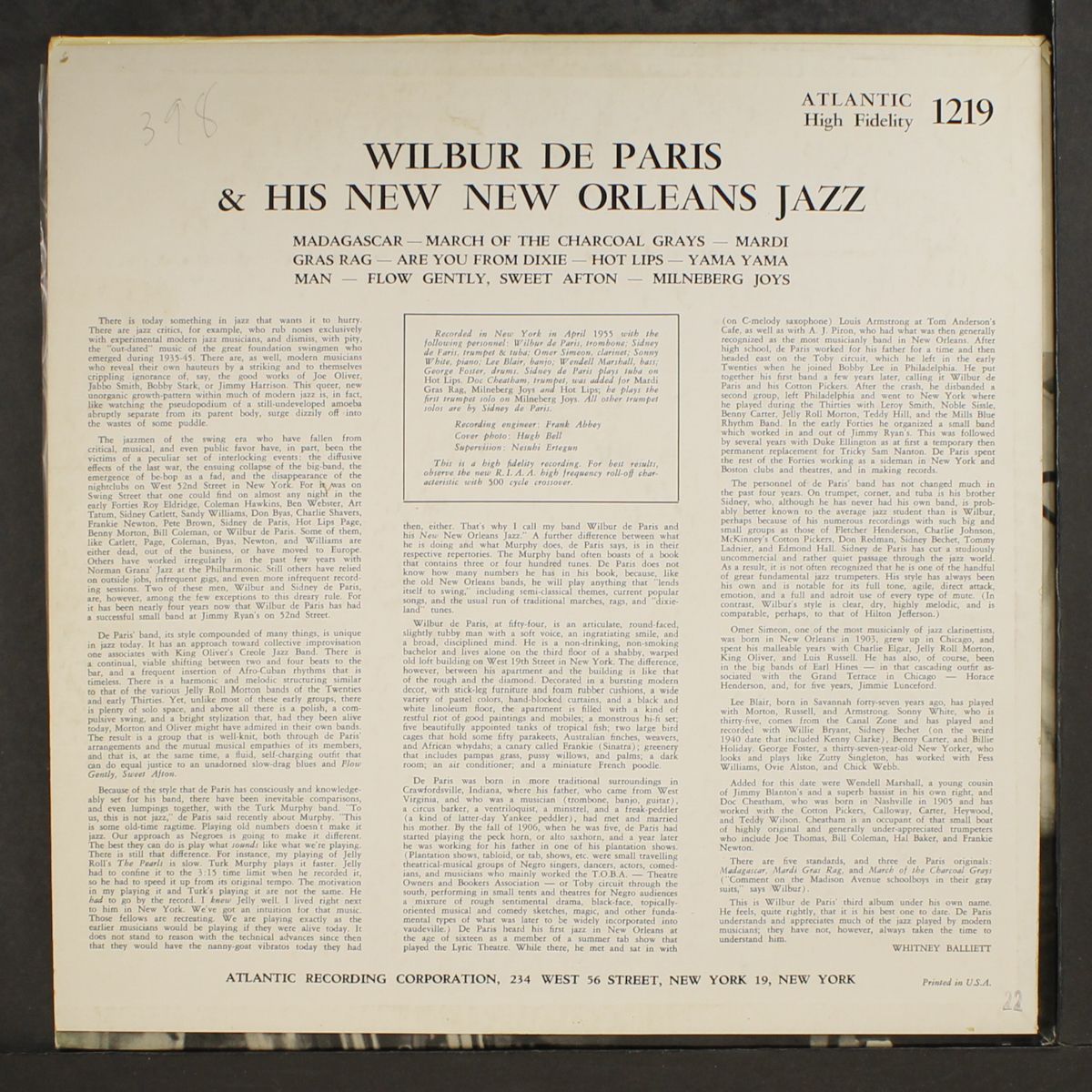 and his new orleans jazz by WILBUR DE PARIS