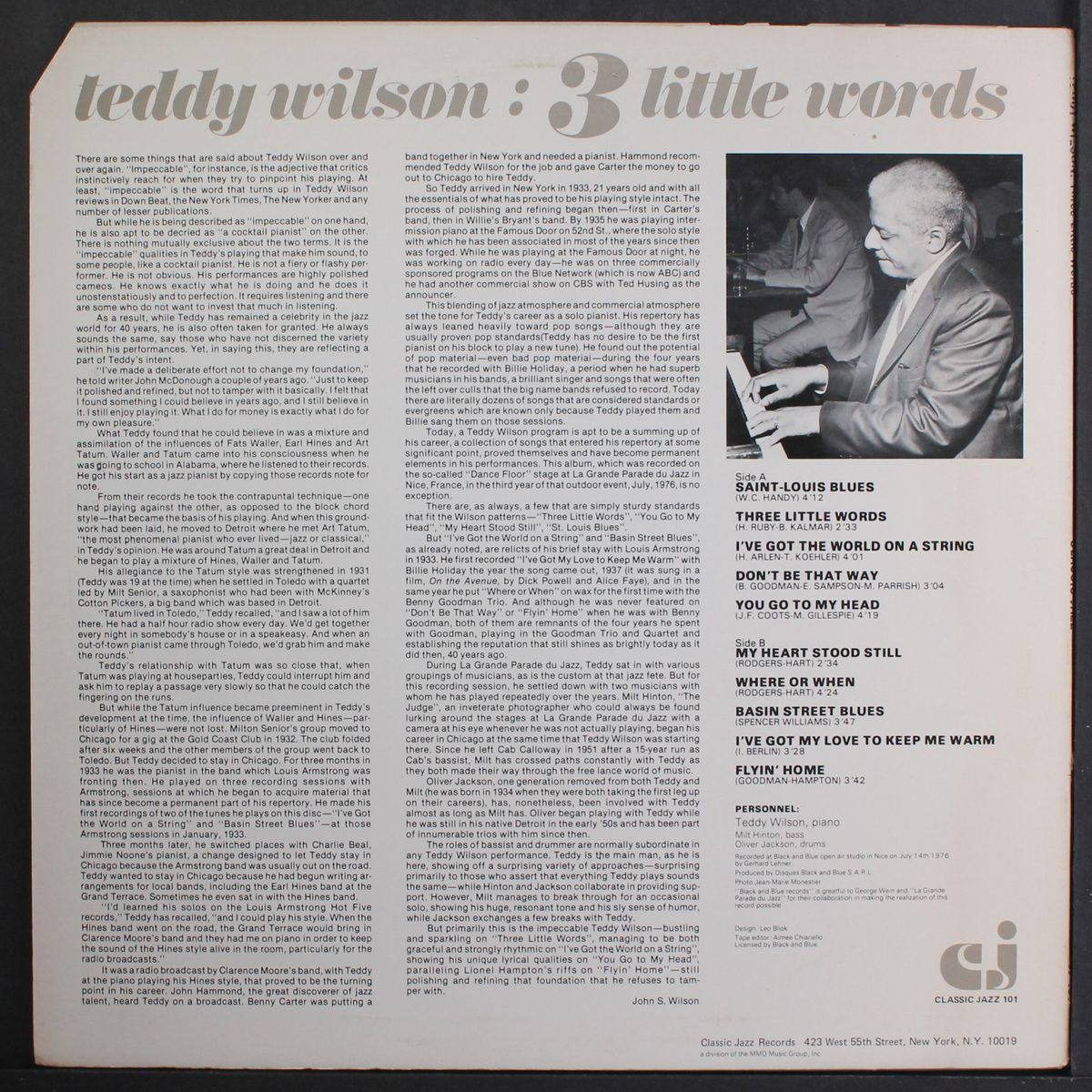 three little words by TEDDY WILSON