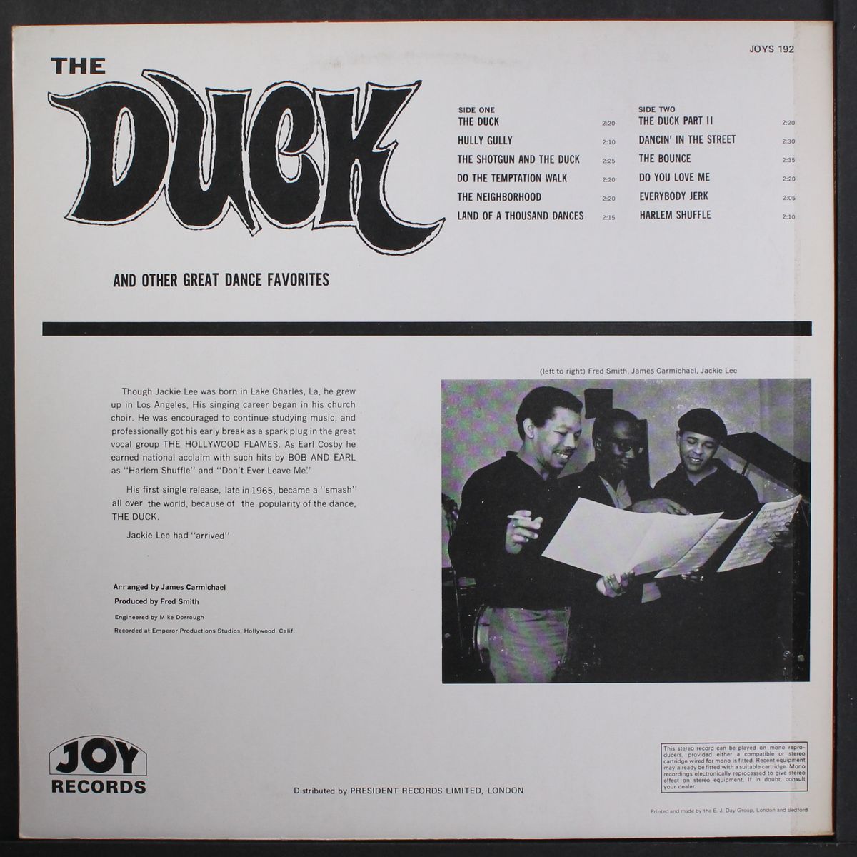 the duck by JACKIE LEE