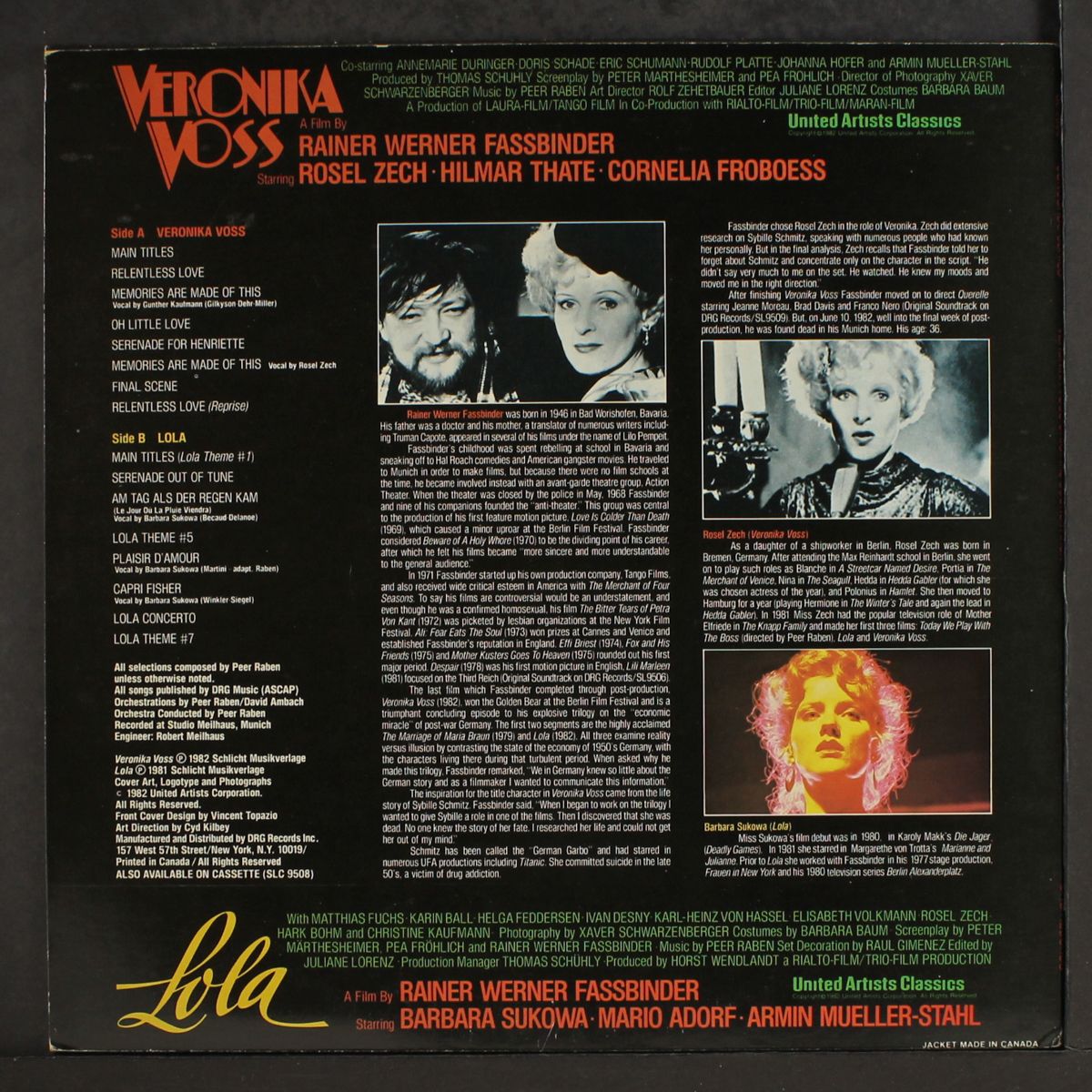 veronika voss / lola by SOUNDTRACK