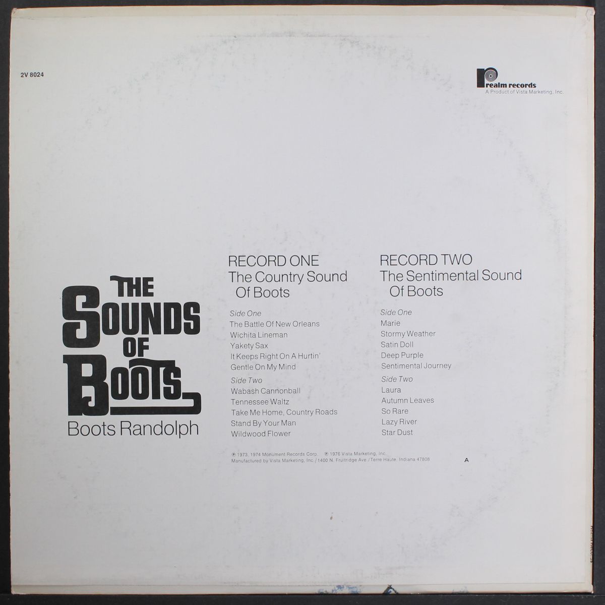 the sounds of by BOOTS RANDOLPH