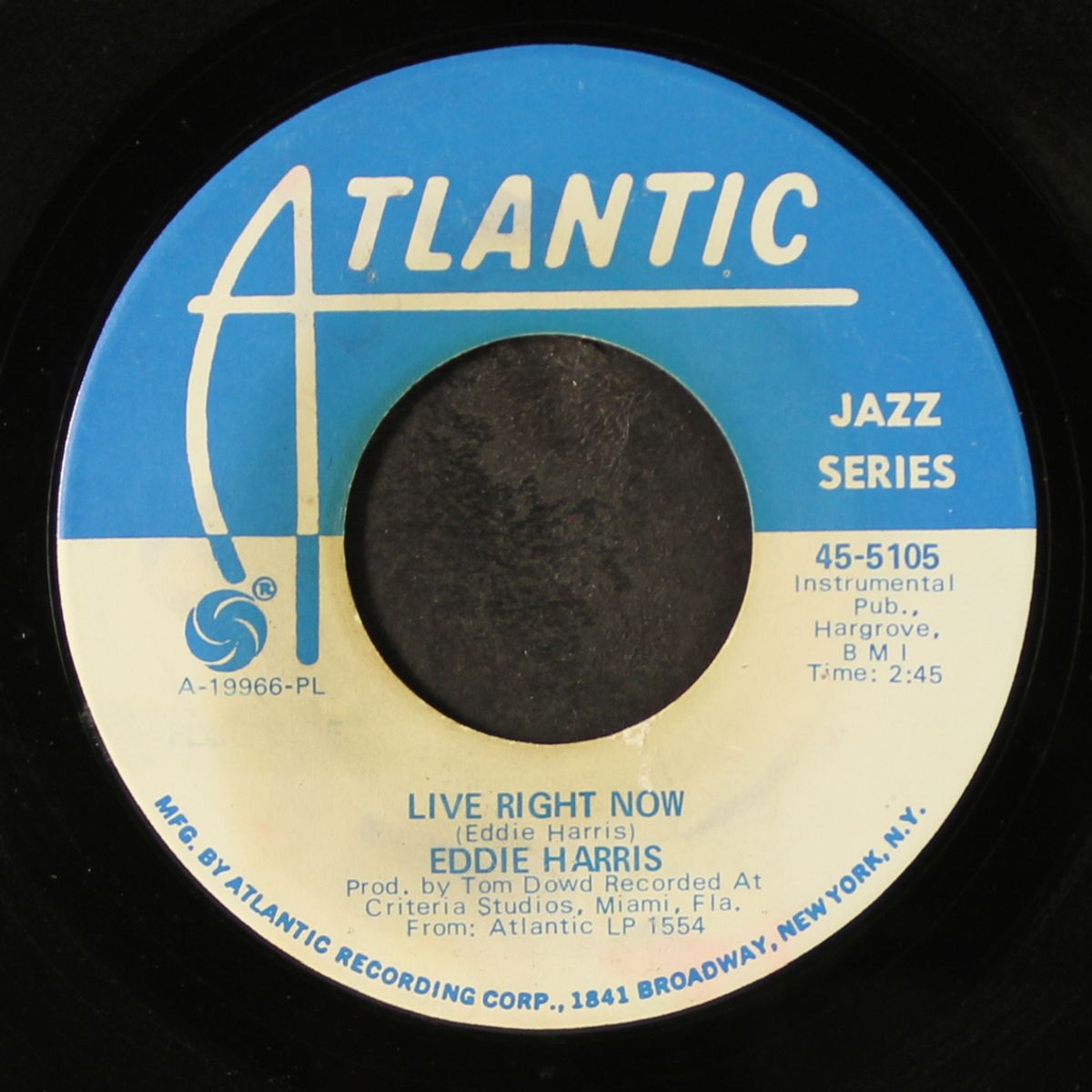 live right now / really by EDDIE HARRIS