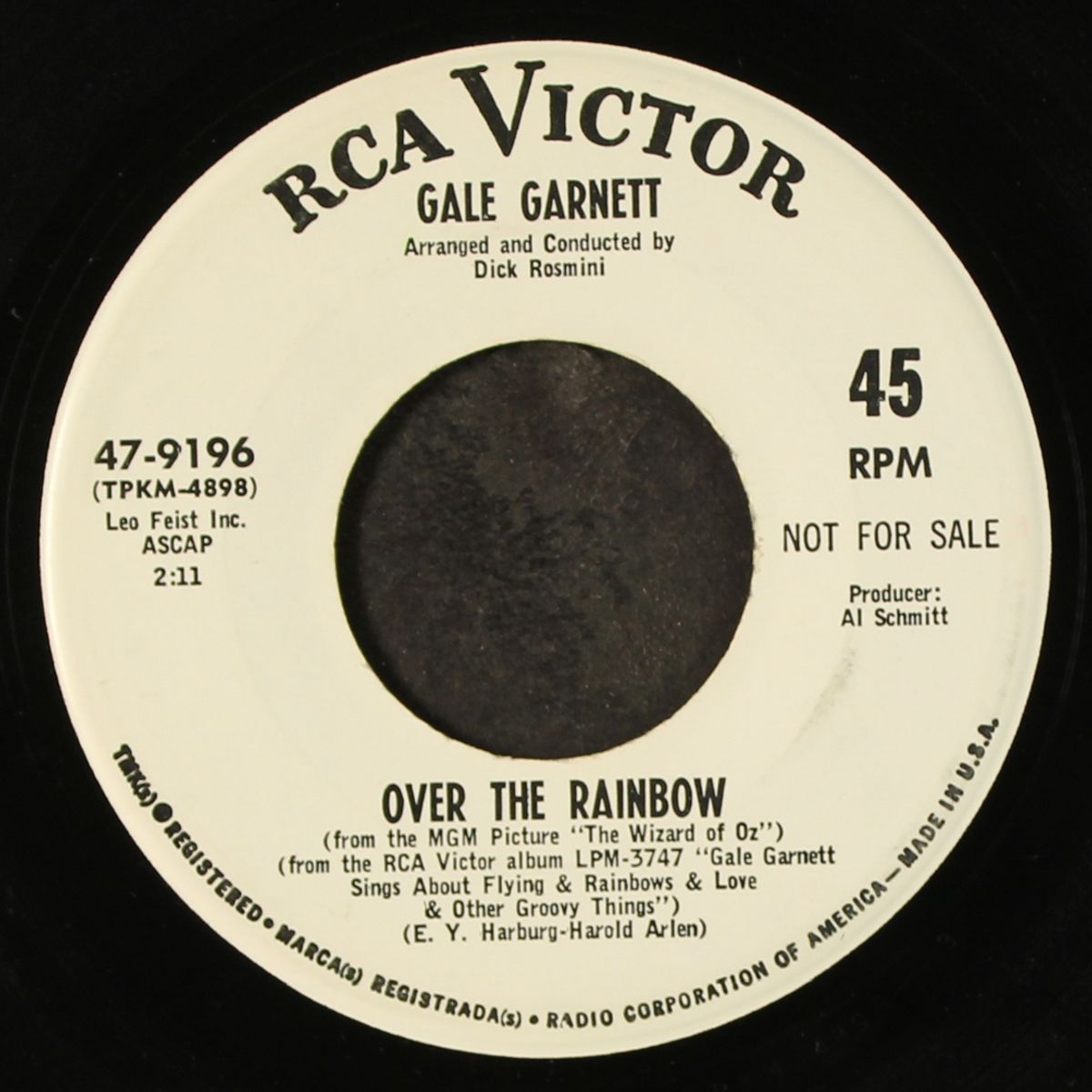 the cats i know / over the rainbow by GALE GARNETT