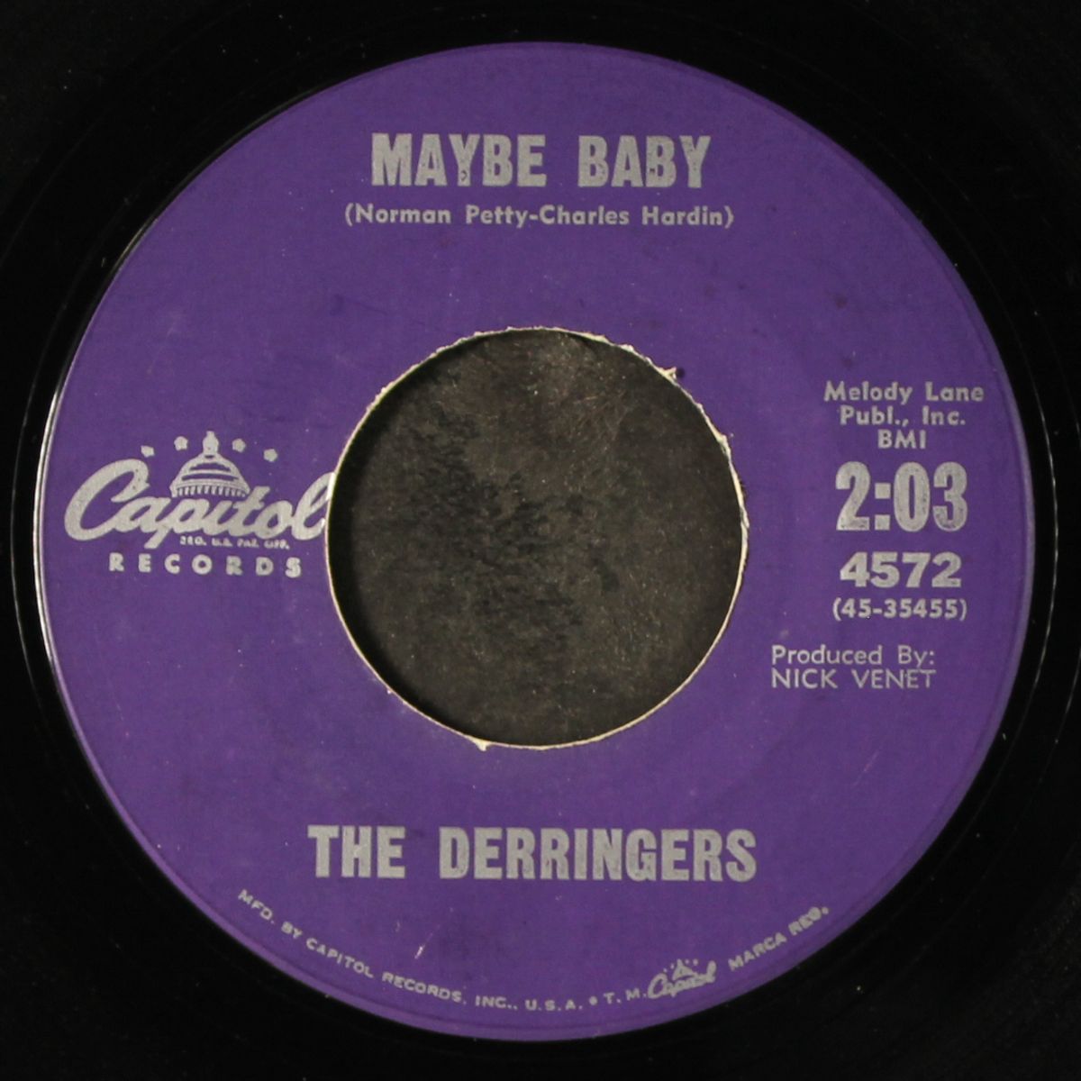 maybe baby / don't deceive me by DERRINGERS