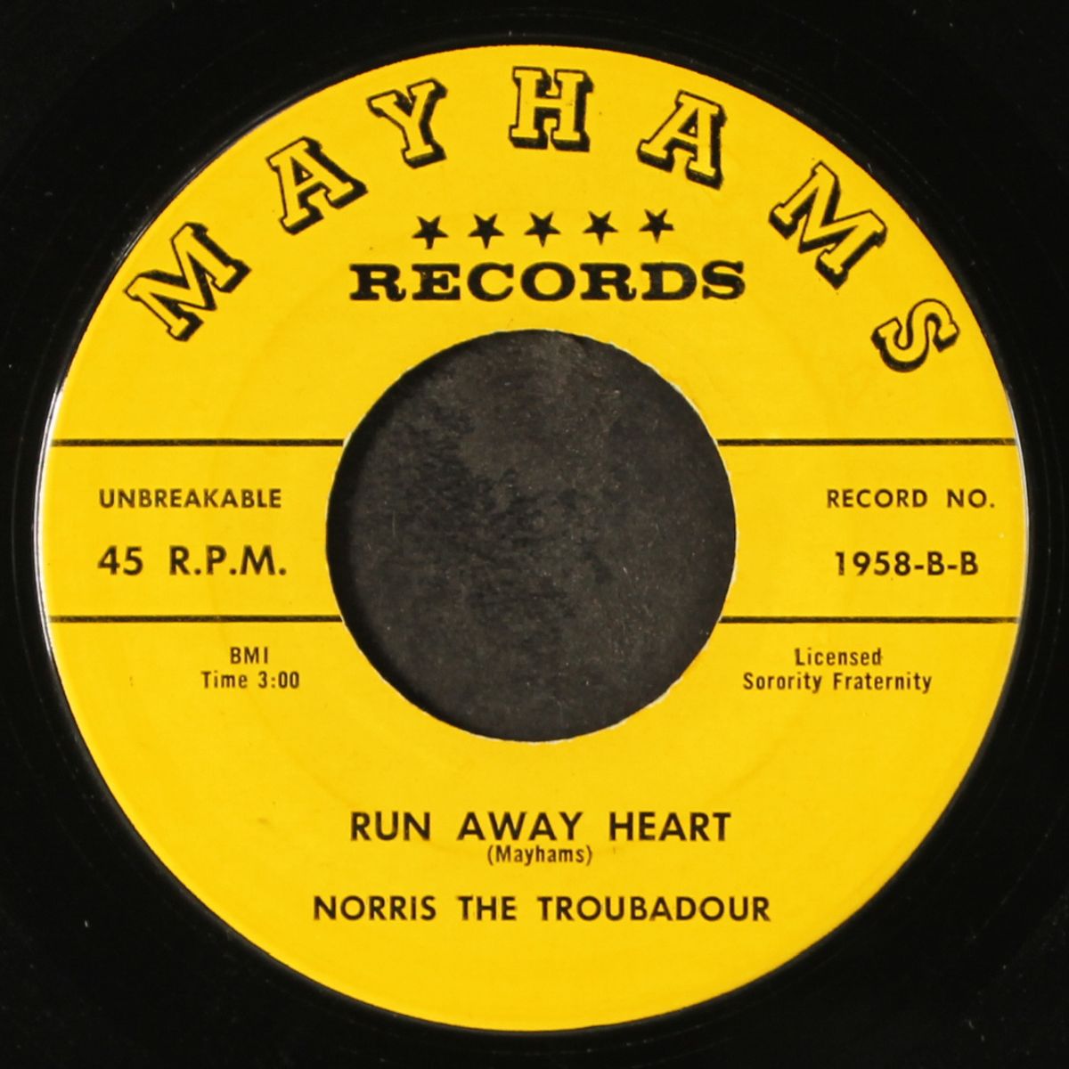 rock rollin honey / run away heart by NORRIS THE TROUBADOUR
