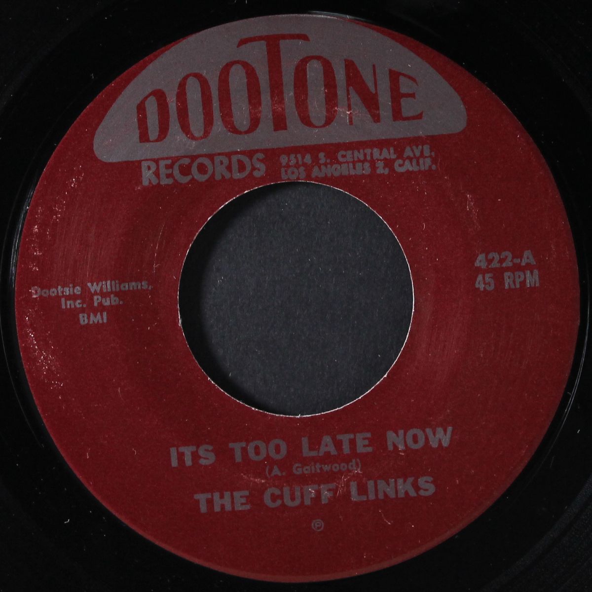 it's too late now / saxaphone rag by CUFF LINKS