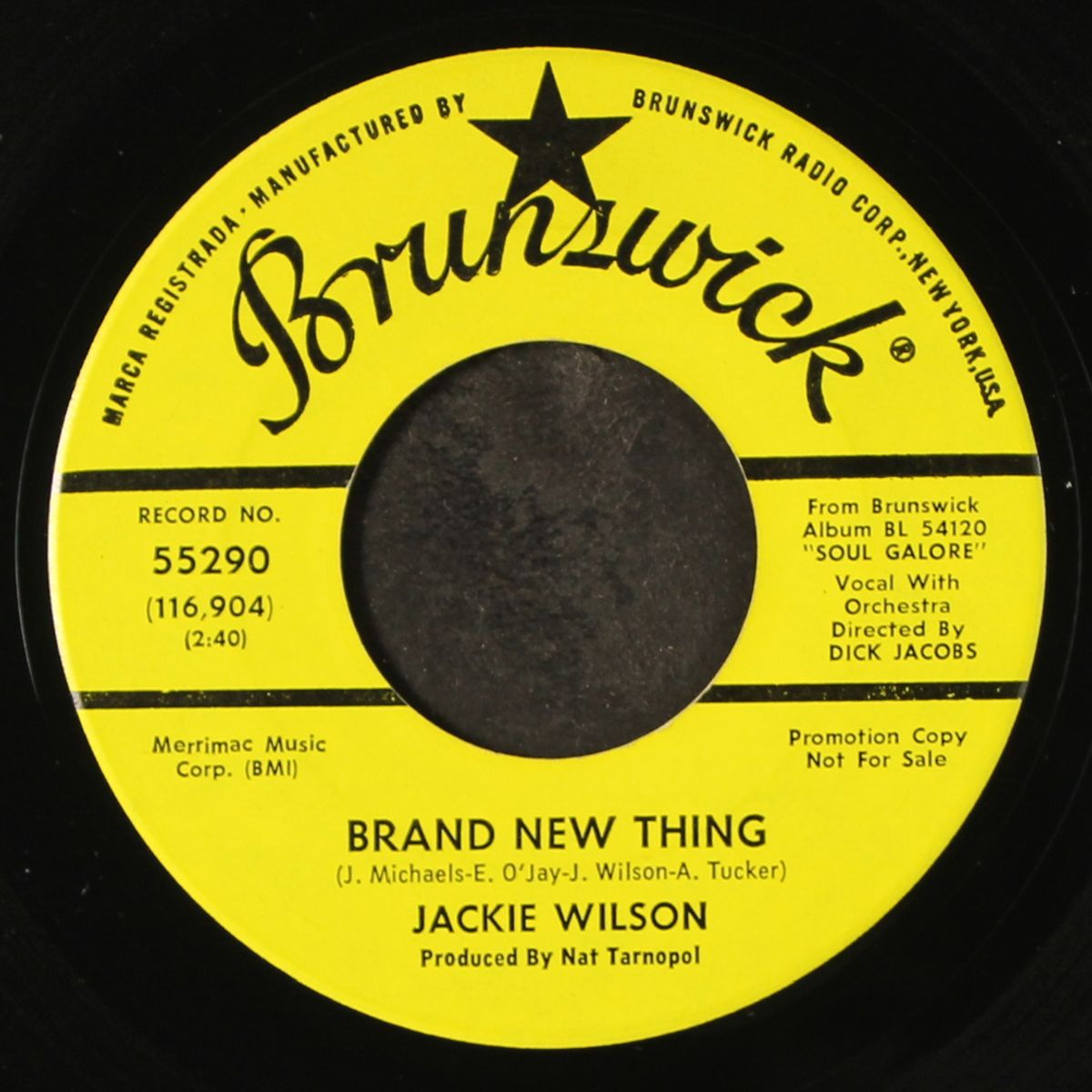 soul galore / brand new thing by JACKIE WILSON