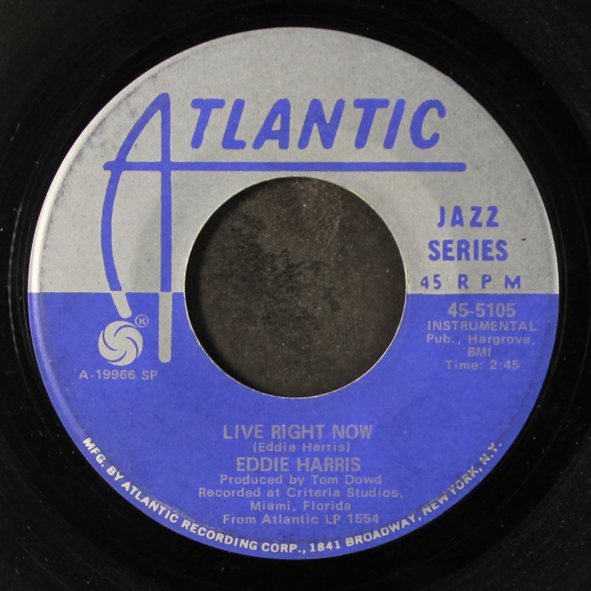 live right now / really by EDDIE HARRIS