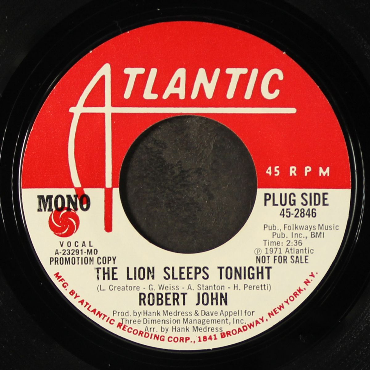 the lion sleeps tonight by ROBERT JOHN
