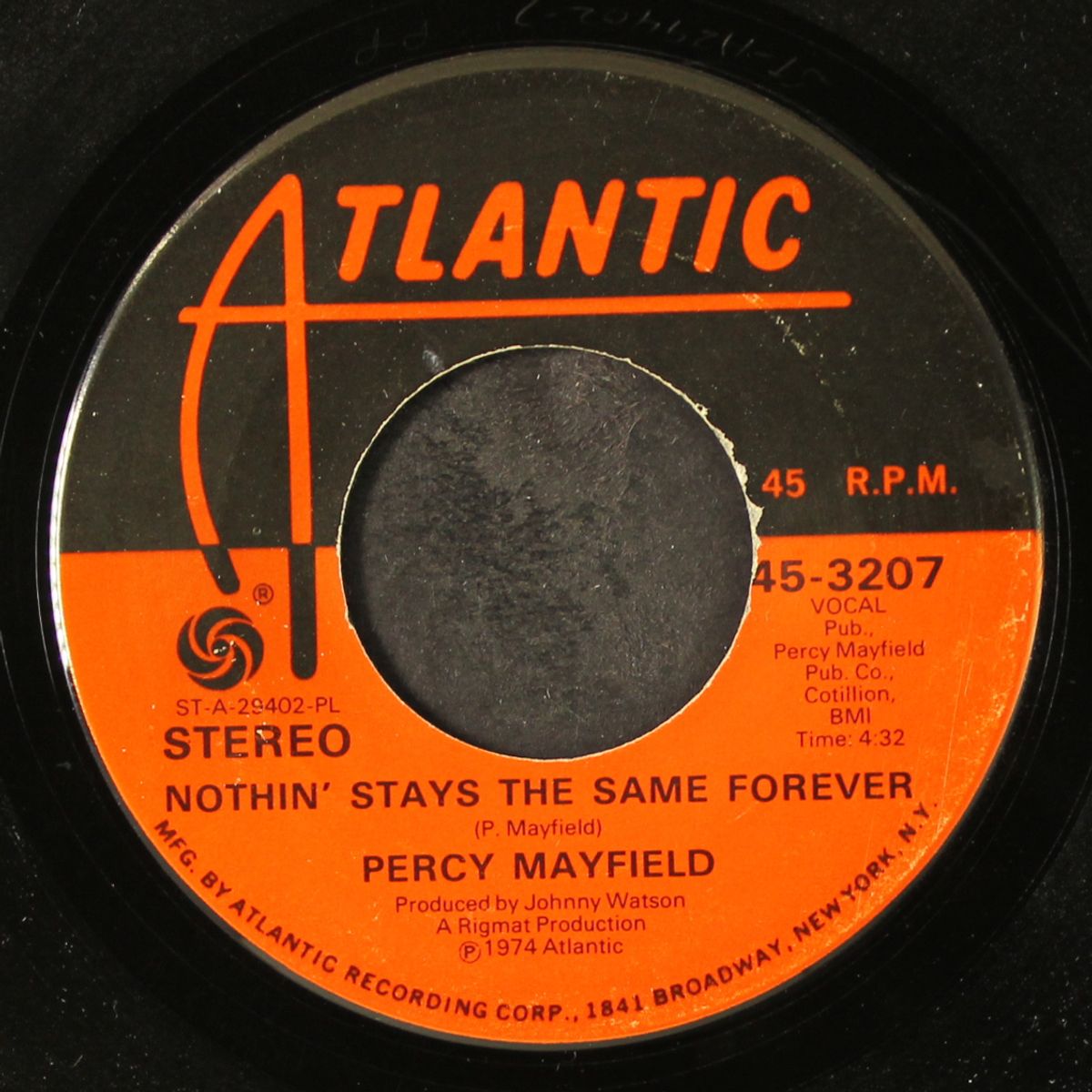 i don't want to be the president / nothin' stays the same forever by PERCY MAYFIELD