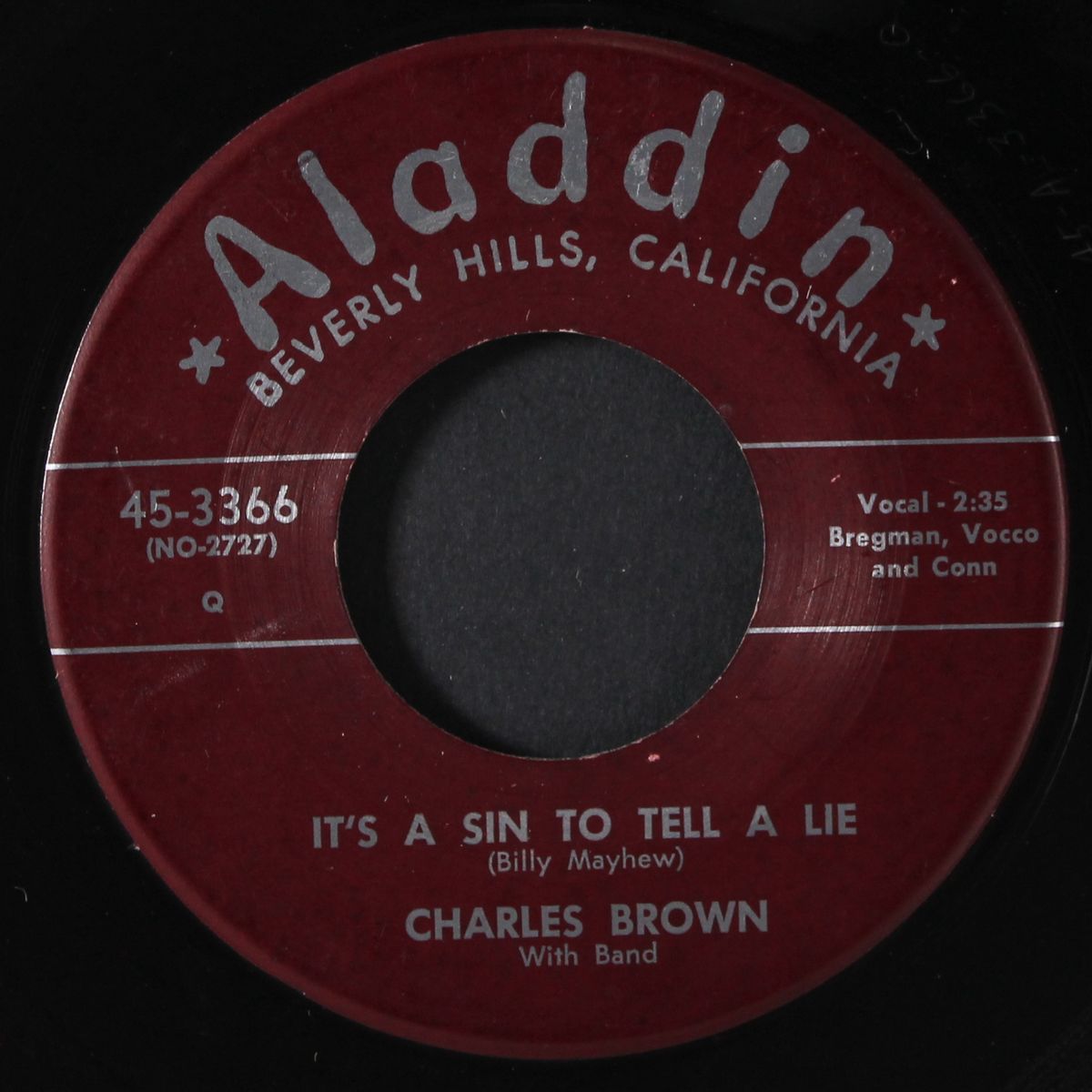 it's a sin to tell a lie / please believe me by CHARLES BROWN