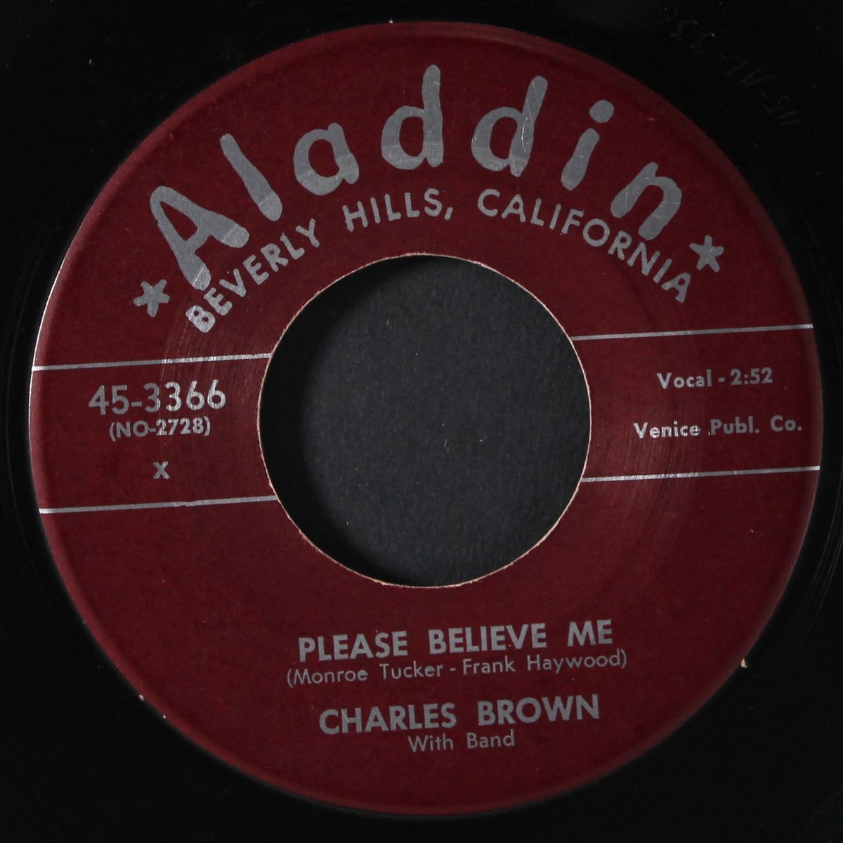 it's a sin to tell a lie / please believe me by CHARLES BROWN
