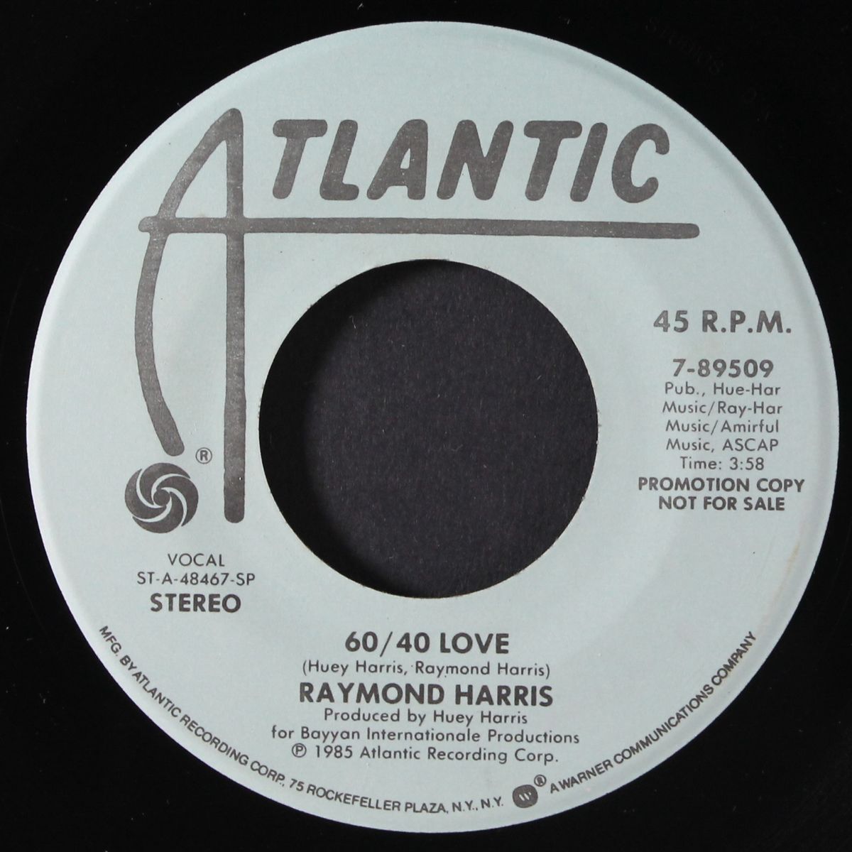60/40 love / same by RAYMOND HARRIS