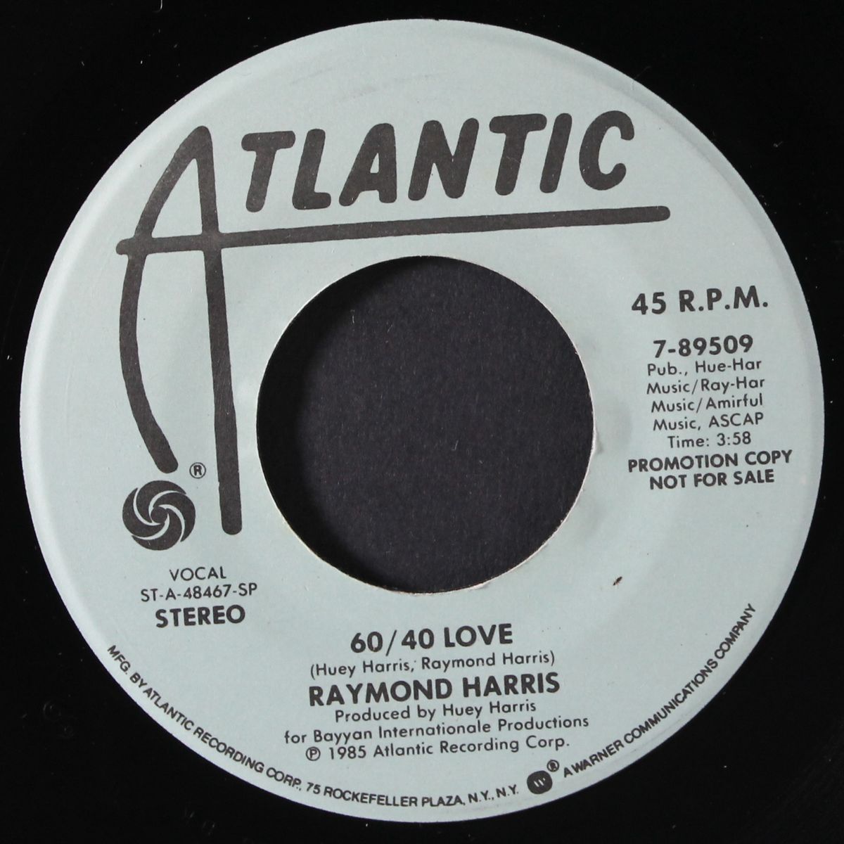 60/40 love / same by RAYMOND HARRIS