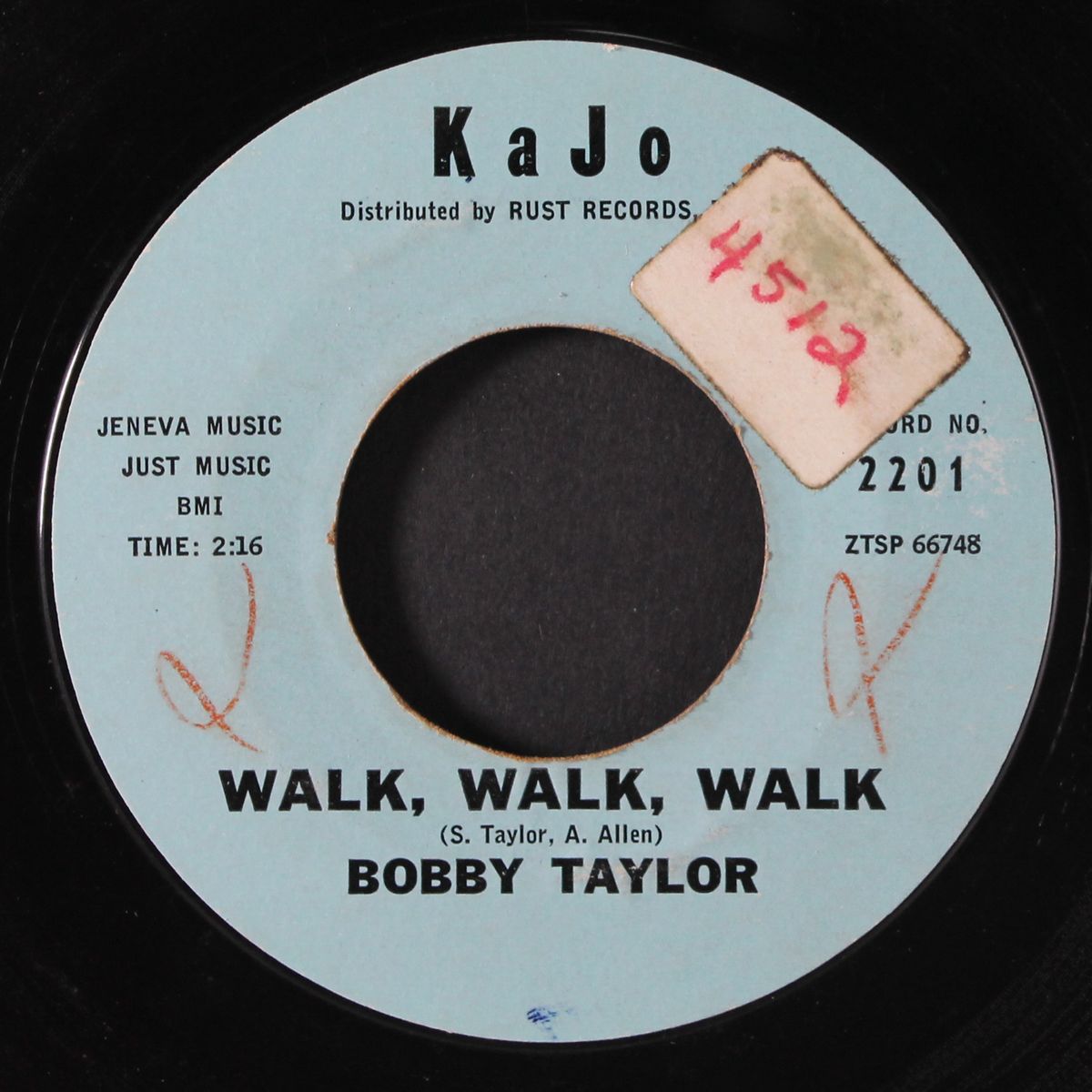 it's funny / walk, walk, walk by BOBBY TAYLOR