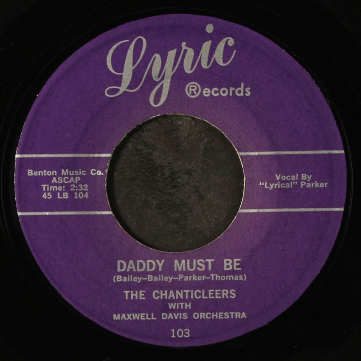 daddy must be / to keep your love by CHANTICLEERS