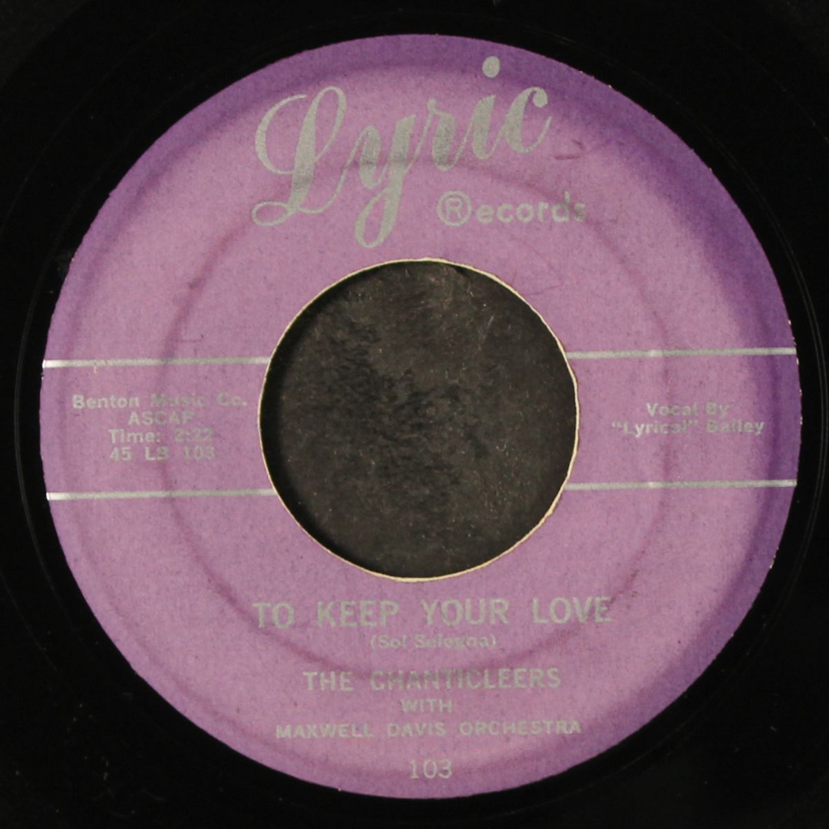 daddy must be / to keep your love by CHANTICLEERS