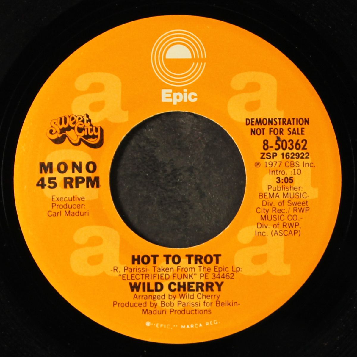 hot to trot / mono by WILD CHERRY