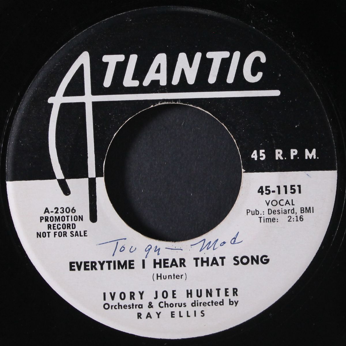 she's gone / everytime i hear that song by IVORY JOE HUNTER