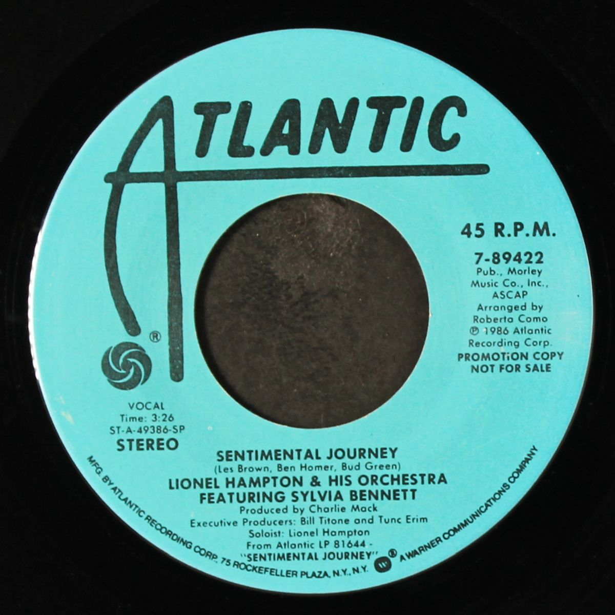 sentimental journey / same by LIONEL HAMPTON